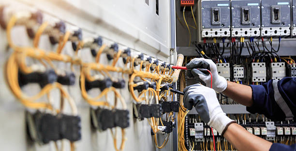 Professional Electrician technician working in Highland Park, NJ